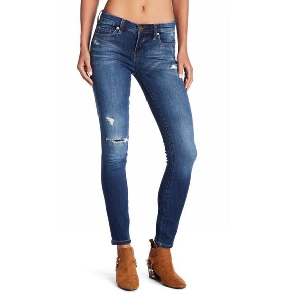 Blank NYC The Great Jones High Rise Distressed Skinny Jeans - Picture 1 of 8